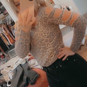 Cheetah print top